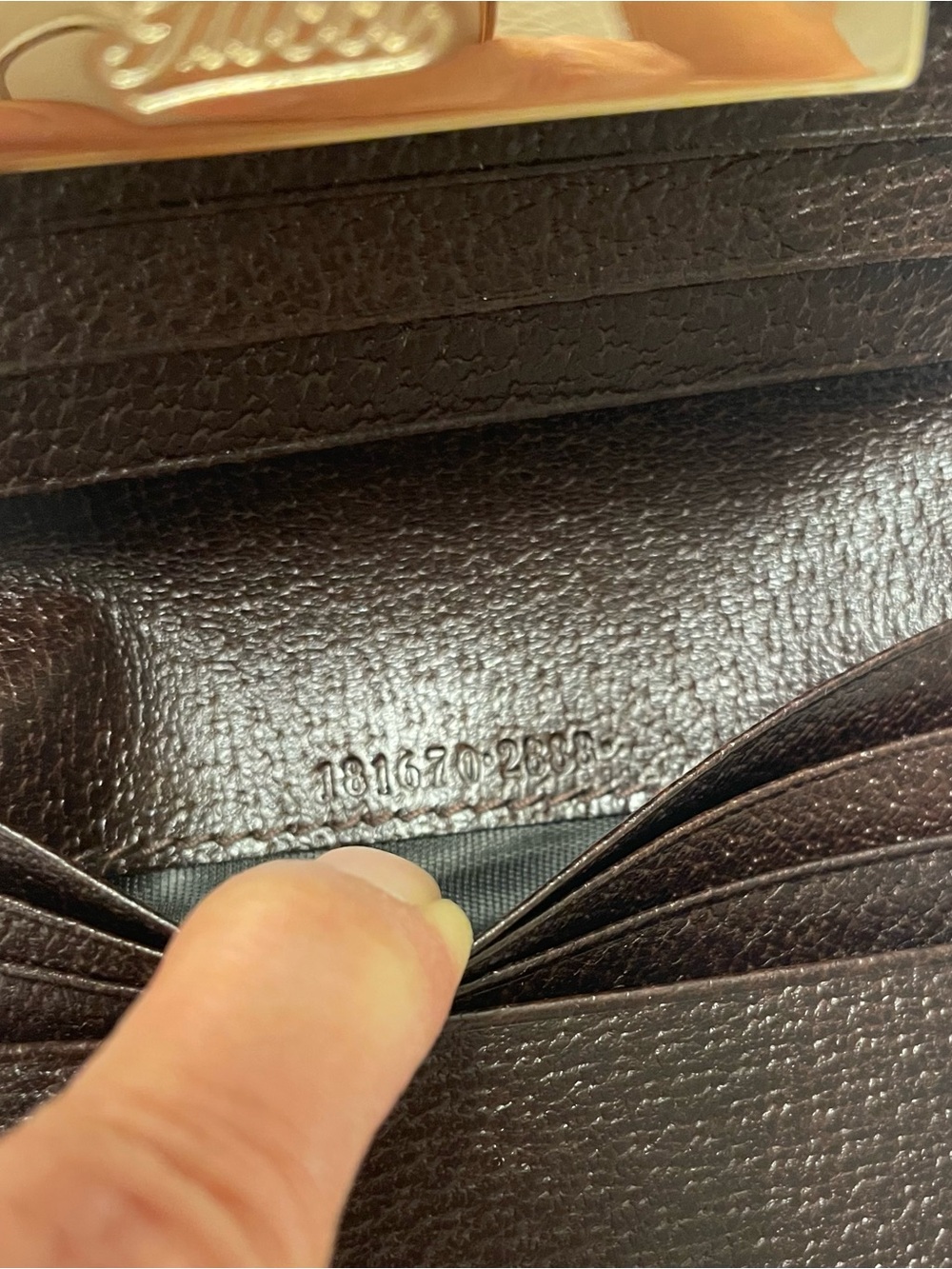 Gucci GG Canvas Tri-Fold Card Holder with Green and Red Web. Authentic. - Picture 12 of 13